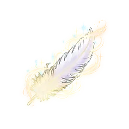 Pure White Feather