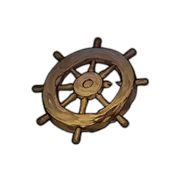 Ship Wheel on Wall