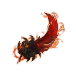 Crimson Black Feather
