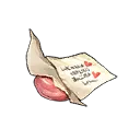 Paper Firmly Gummed to a Desk